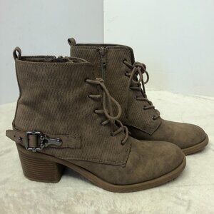 Guess Brown Heeled Ankle Boots Size 7.5